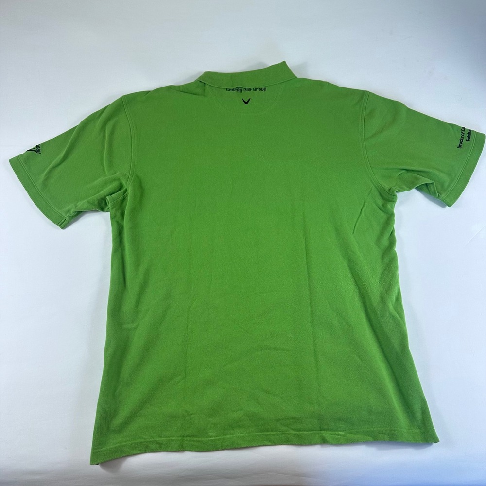 Callaway Golf Sport Polo Shirt Mens XXL Lime Green Short Sleeve - Picture 7 of 8